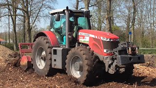 Power Flail mulching with Massey Ferguson 8690 [upl. by Maribel]