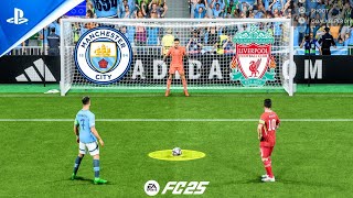 FC 25  Manchester City vs Liverpool  UCL FINAL  Ronaldo vs Messi  Penalty Shootout  PS5 [upl. by Nosnorb794]