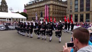 Piping Live 2015  Edinburgh Tattoo  Top Secret Drum Corps [upl. by Lexie200]