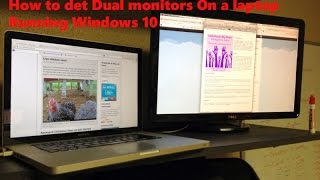 How To Setup Dual Monitors On a LaptopWindows 10 [upl. by Ian]