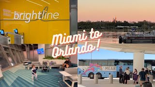 Riding the NEW Brightline train to ORLANDO 2024🚆Mears connect advice amp more brightline train [upl. by Anitnauq]