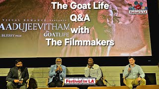 The Goat LifeAadujeevitham QampA with The Filmmakers [upl. by Latreece]