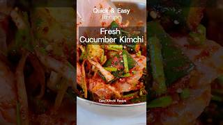 👩‍🍳Easy Fresh Cucumber Kimchi Recipe 🥒🌶️ Quick and Delicious😋 [upl. by Bores]