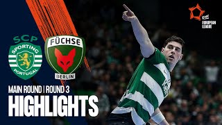 Sporting CP vs Füchse Berlin  Main Round 3  EHF European League Men 202324 [upl. by Landes]