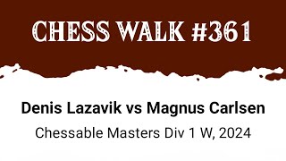 Denis Lazavik vs Magnus Carlsen • Chessable Masters Div 1 W 2024 [upl. by Quartis]