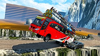 Overload Bus Driving in Most Dangerous Extreme Road Part07  Euro Truck Simulator 2 [upl. by Yssirc]