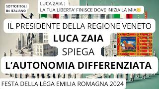 LUZA ZAIA spiega LAUTONOMIA delle REGIONI Equa divisione dei compiti in un paese efficiente [upl. by Deth]