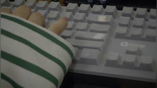 ASMR 큐센키보드 dt45 타건  QSENN Keyboard typing sound  키보드 타이핑 소리 사운드 ⌨ [upl. by Lertnahs]