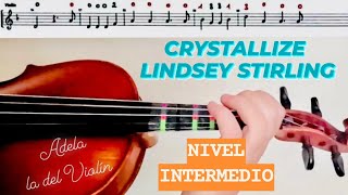 CRYSTALLIZE Lindsey Stirling  PARTITURA VIOLÍN  AUDIO [upl. by Kelwunn]