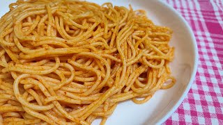 Salçalı spagetti tarifi  Makarna Tarifleri  Nefis yemek önerileri [upl. by Nylitak493]