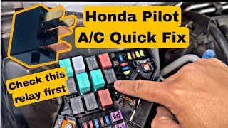 2009  2015 Honda Pilot AC not working Easy Fix Check this first [upl. by Uliram]