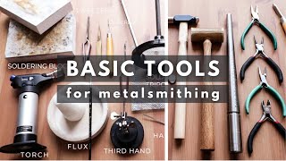 TOOLS you need to start SILVERSMITHING Jewelry making beginner starter pack [upl. by Ane]