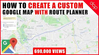 How to create a custom Google Map with Route Planner and Location Markers   Google Maps Tutorial [upl. by Electra353]