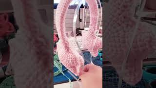 cute crochet ear muffs crochet crocheting knitting barbie [upl. by Edelstein]