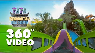 360 Video Krakatau Aqua Coaster  Volcano Bay [upl. by Clercq]