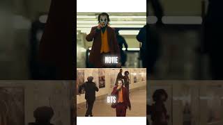 Joker Joaquin Phoenix Scene v BTS  Subway Walk [upl. by Eussoj]