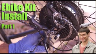 Installing Ebikeling kit Electric bike kit Installing the motor and unboxing part 1 [upl. by Lizabeth424]