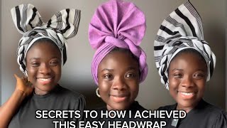 HOW I CONVERTED TURBAN GELE CAP into A HEADWRAP  TURBAN  TUTORIAL [upl. by Christi24]