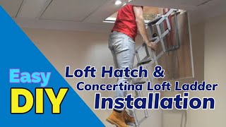 Loft hatch and ladder installation [upl. by Connors]