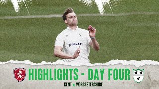 Kent vs Worcestershire  Day Four Highlights [upl. by Johm]