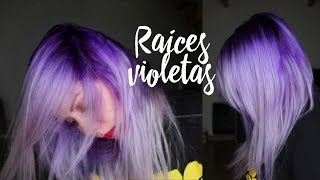 CÓMO TEÑIRSE EL CABELLO MORADO OMBRE  Pelo lila  Otowil [upl. by Fabe]