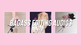 badass audios for edits ptII🥀 [upl. by Oned384]