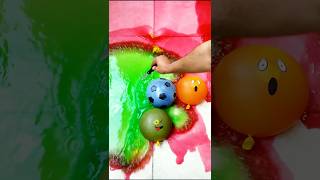 Various Water Color 5 Balloons Popping Reverse Satisfying ASMR Viral poppingballon [upl. by Glaser]