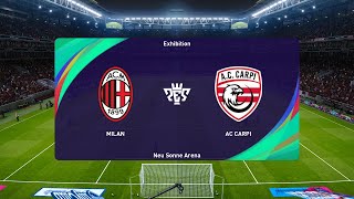 AC Milan Futuro vs Carpi 01092024 Serie C PES 2021 [upl. by Sophy]