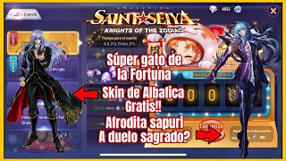 Súper gato de la fortuna skin de Albafica gratis Afrodita Sapuri a Sagrado  SAINT Seiya KOTZ [upl. by Reamonn]