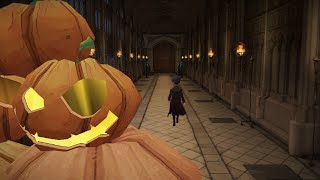 Magic Awakened Hogwarts Halloween Collecting all 6 puzzle pieces for Gourdly Hauntings [upl. by Aeynod]