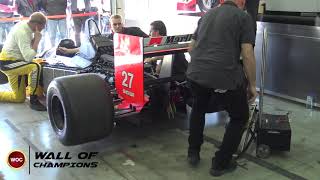 1990 Ayrton Sennas McLaren MP45 first fire up and engine blows up  Historic Minardi Day 2019 [upl. by Nylaf692]