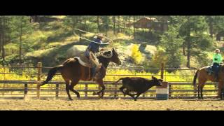 Slow Motion Cowboy Cattle Roping [upl. by Swainson]