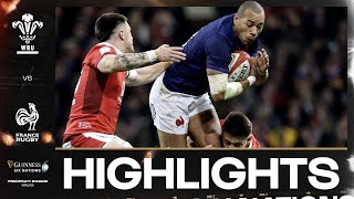 HIGHLIGHTS  🏴󠁧󠁢󠁷󠁬󠁳󠁿 WALES V FRANCE 🇫🇷  2024 GUINNESS MENS SIX NATIONS RUGBY [upl. by Ahsimik]