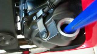 How to Change your Oil on a 2008 Kawasaki Ninja 250R Part 2 [upl. by Valentin]