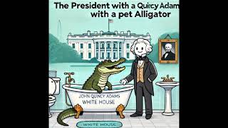 The President with a Pet Alligator in the White House 🐊 [upl. by Yenahpets658]