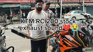 KTM RC 200 stock exhaust sound🔊😭💔 bike lover new 2024motovlogktmKTM reaction😱 Blackmonsteruk07 [upl. by Helmut]