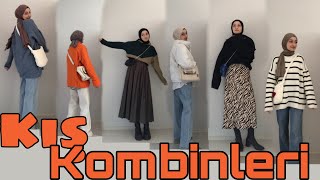 KIŞ KOMBİNLERİ  Kış için kombin önerileri hijabstyle [upl. by Sharon]