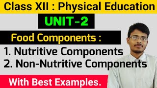 22 What is Nutritive and Non Nutritive Food ComponentsSports and NutritionClass12202021 [upl. by Harl]