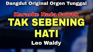 TAK SEBENING HATI  LEO WALDY  KARAOKE LIRIK DANGDUT LAWAS ORIGINAL [upl. by Jeffery]