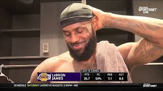 LeBron James POSTGAME INTERVIEW  Los Angeles Lakers loss to Phoenix Suns 123113 [upl. by Dacy333]