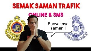 Cara semak SAMAN trafik PDRM JPJ AES secara online dan SMS [upl. by Sollars]