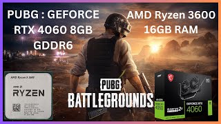 PUBG GEFORCE RTX 4060 8GB GDDR6 4K 4060 pubg gaming [upl. by Cher]