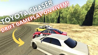 Getting Sideways on GTA FiveM Toyota Chaser Gameplay [upl. by Ecart]