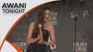 AWANI Tonight Golden Globes Michelle Yeoh wins best actress award [upl. by Asoramla]