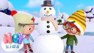 Wir bauen einen Schneemann ☃️❄️  Winterlied für Kinder  HeyKids Kinderlieder TV [upl. by Yarled]