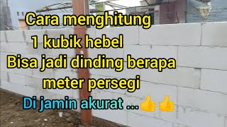 hebel 1 kubik jadi dinding berapa meter [upl. by Art433]