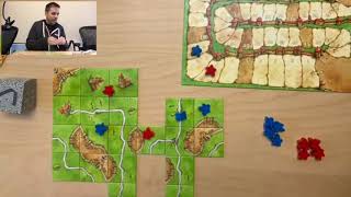 Carcassonne  How to score farmers How to Play amp Review 1st edition [upl. by Terrena]