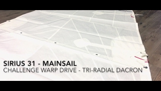 New Sirius 21 Mainsail  Challenge Sailcloth Warp Drive [upl. by Nickey]