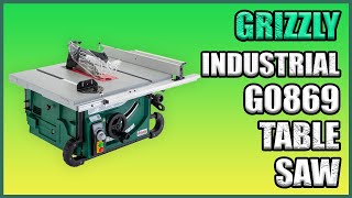 Grizzly Industrial G086910quot 2 HP Benchtop Table Saw with Riving Knife [upl. by Siuluj]