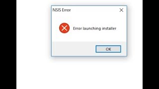 حل مشكلة Nsis Error عند تثبيت البرامج على ويندوز 10 64bt [upl. by Natlus]